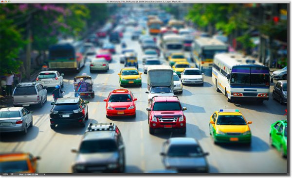 ایجاد افکت مینیاتوری در فتوشاپ