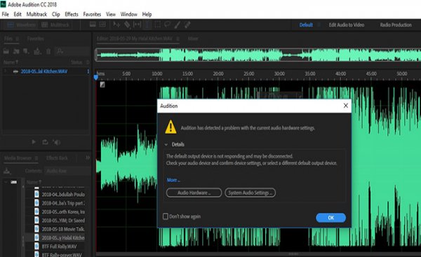 آموزش ۸ روش حل مشکل صدا در Adobe Audition : ضبط ، پخش ، اکو و..